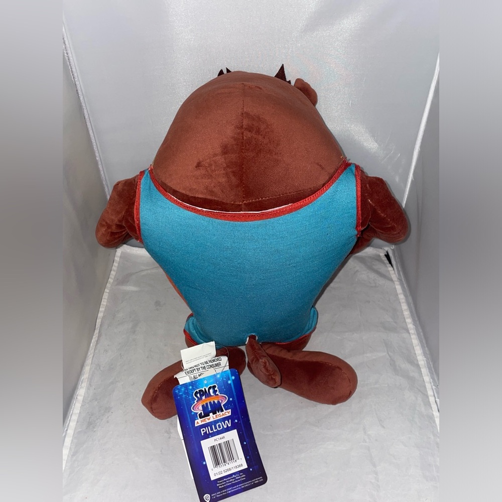 Space Jam A New Legacy Taz Plush Cuddle Decorative Pillow Buddy Brown 14" NEW - Picture 2 of 8